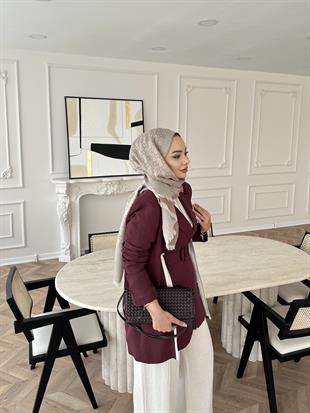 Aria Keten Takım Bordo 