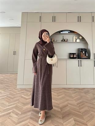 Ariel Triko Elbise Kahve