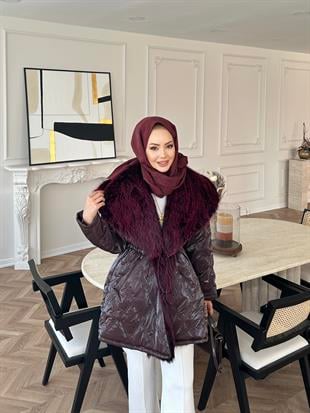 Arjana Şişme Mont Bordo