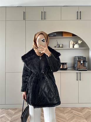 Arjana Şişme Mont Siyah