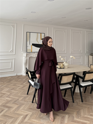 Armin Pelerinli Elbise Mürdüm (8011)