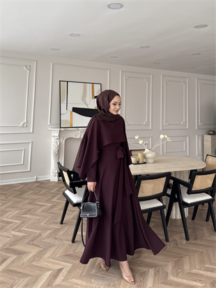 Armin Pelerinli Elbise Mürdüm (8011)