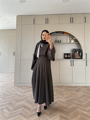 Arve Flar Detaylı Etekli Takım Haki (2295)