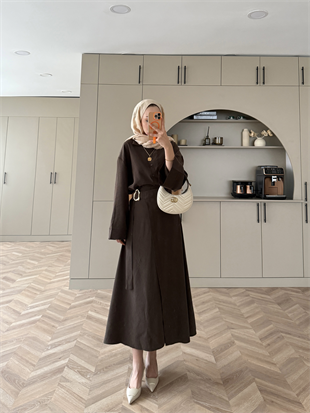 Ashley Modal Etekli Takım Acı Kahve (2302)