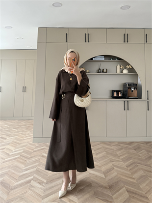 Ashley Modal Etekli Takım Acı Kahve (2302)