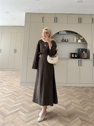 Ashley Modal Etekli Takım Acı Kahve (2302)