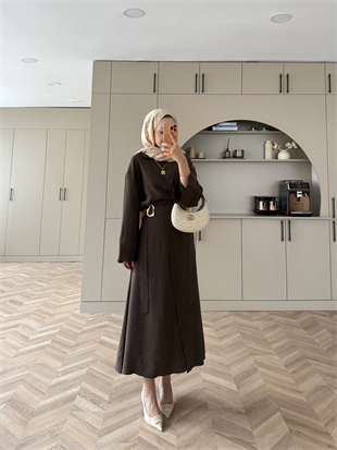 Ashley Modal Etekli Takım Acı Kahve (2302)