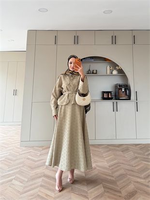 Aspenya Dokulu Etekli Takım Haki (3024)