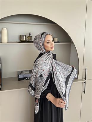 Asu İthal İpek Vual Şal Gri