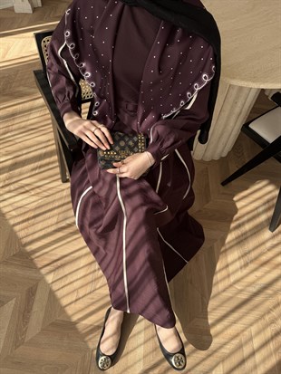 Atelier Biyeli Cupra Elbise Mürdüm (3048)