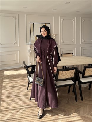 Atelier Biyeli Cupra Elbise Mürdüm (3048)