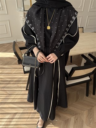 Atelier Biyeli Cupra Elbise Siyah (3048)