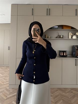 Aura Hırka Lacivert