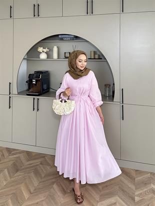 Aysu Elbise Pembe 