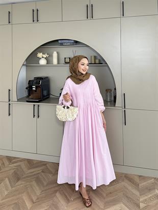 Aysu Elbise Pembe 