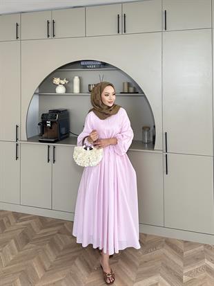 Aysu Elbise Pembe 