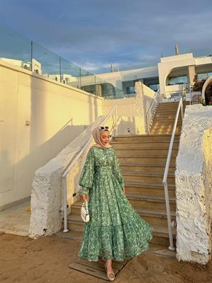 Baleria Elbise Yeşil