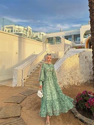 Baleria Elbise Yeşil