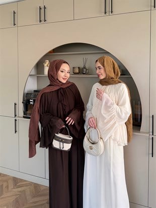 Basel Fırfırlı Pantolon Takım Kahve (2411)