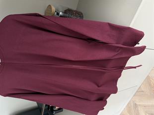 Basic Uzun Kollu Bluz Bordo