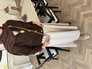 Becca Angora Hırka Kahve