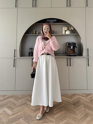 Becca Angora Hırka Pembe