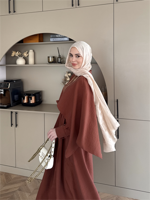 Bej VA Dama Desen Naia Şal 