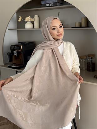 Bej VA Dama Desen Naia Şal