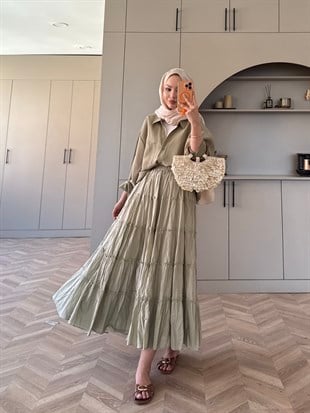 Bella Kat Kat Etek Çağla Yeşili (3355)