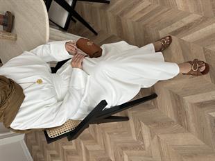 Benan Tensel Elbise Beyaz 