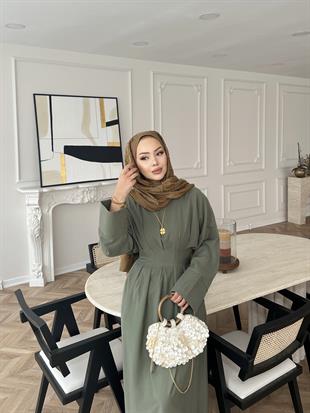 Benan Tensel Elbise Haki