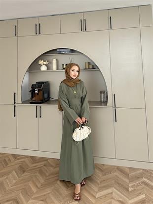 Benan Tensel Elbise Haki