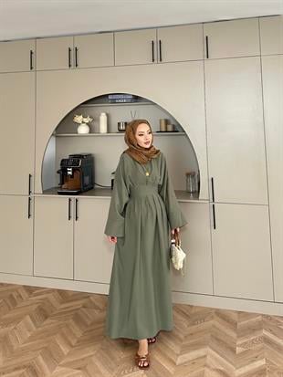 Benan Tensel Elbise Haki