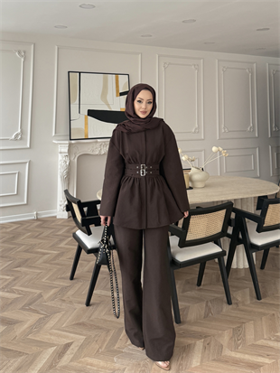 Benri Kemerli Cupra Takım Acı Kahve (2320)