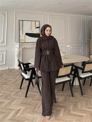 Benri Kemerli Cupra Takım Acı Kahve (2320)