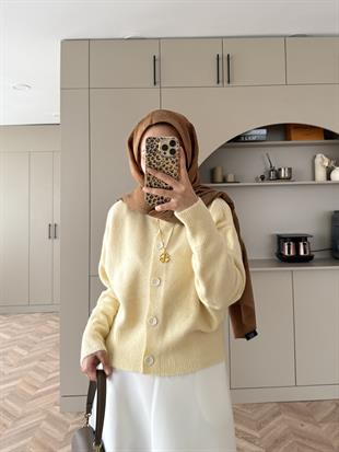 Berce Hırka Vanilya Bej