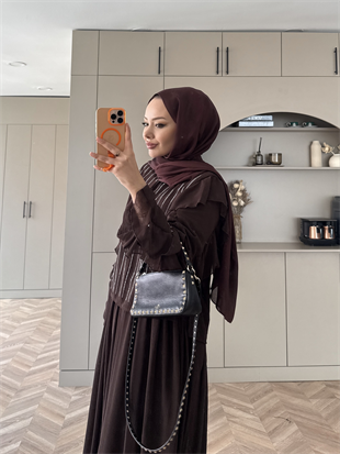 Berry Taşlı Etekli Takım Acı Kahve (5725)