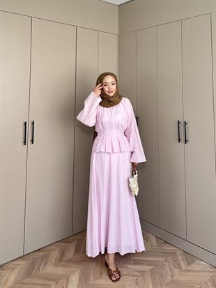 Beyna Etekli Takım Pembe