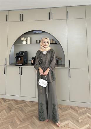 Biana Pantolonlu Takım Haki