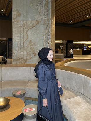 Bilas Kot Elbise Lacivert