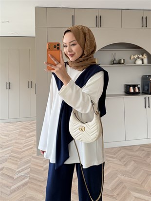 Blush Atkılı Eşofman Takım Lacivert 