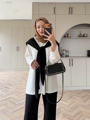 Blush Atkılı Eşofman Takım Siyah