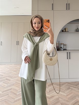 Blush Atkılı Pantolon Takım Haki 