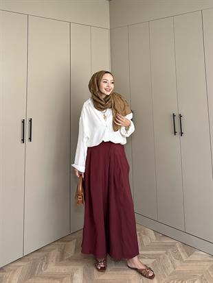 Boris Tensel Pantolon Bordo