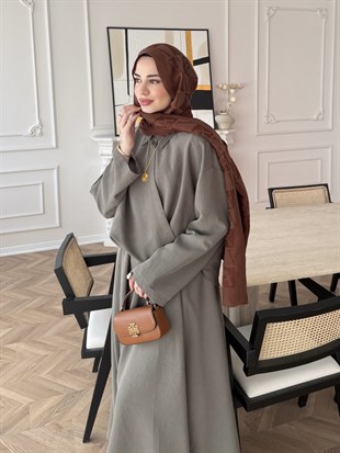 Breeze Gömlekli Elbise Haki (1910)