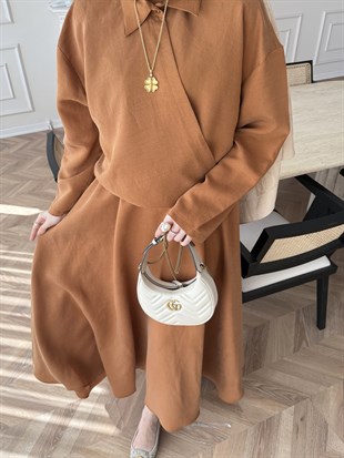 Breeze Gömlekli Elbise Kiremit (1910)