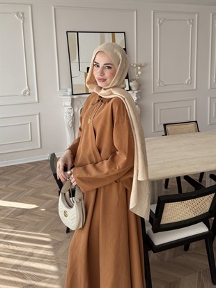 Breeze Gömlekli Elbise Kiremit (1910)