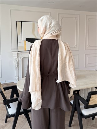 Cadea Fırfırlı Pantolon Takım Haki (205)