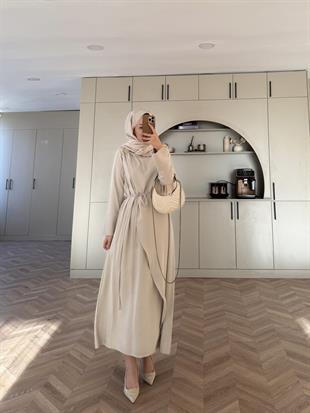 Candy Broş Detaylı Elbise Bej (3345)