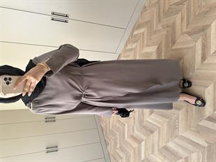 Candy Broşlu Elbise Antrasit